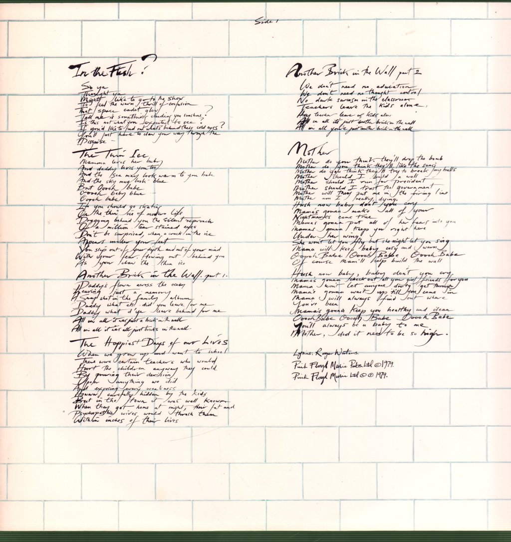 Pink Floyd - Wall - Double Lp