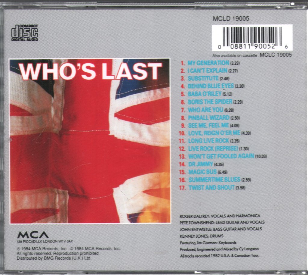 Who - Who's Last - Cd