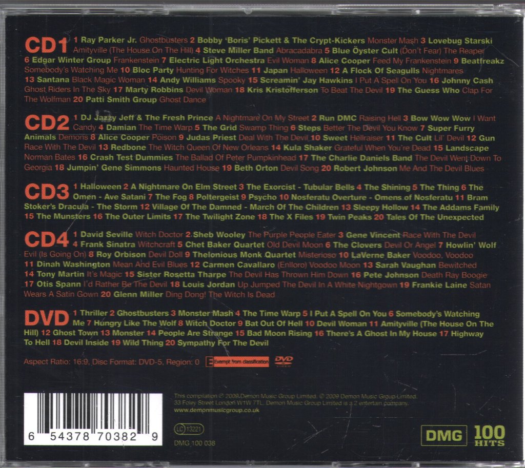 Various Artists - 100 Hits Halloween (Monster Chart Hits & Spooky Themes) - Cd Set