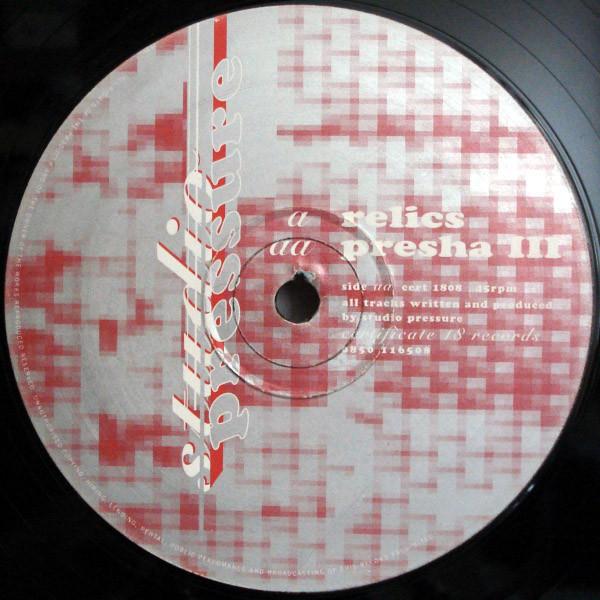 Studio Pressure - Relics - 12 Inch
