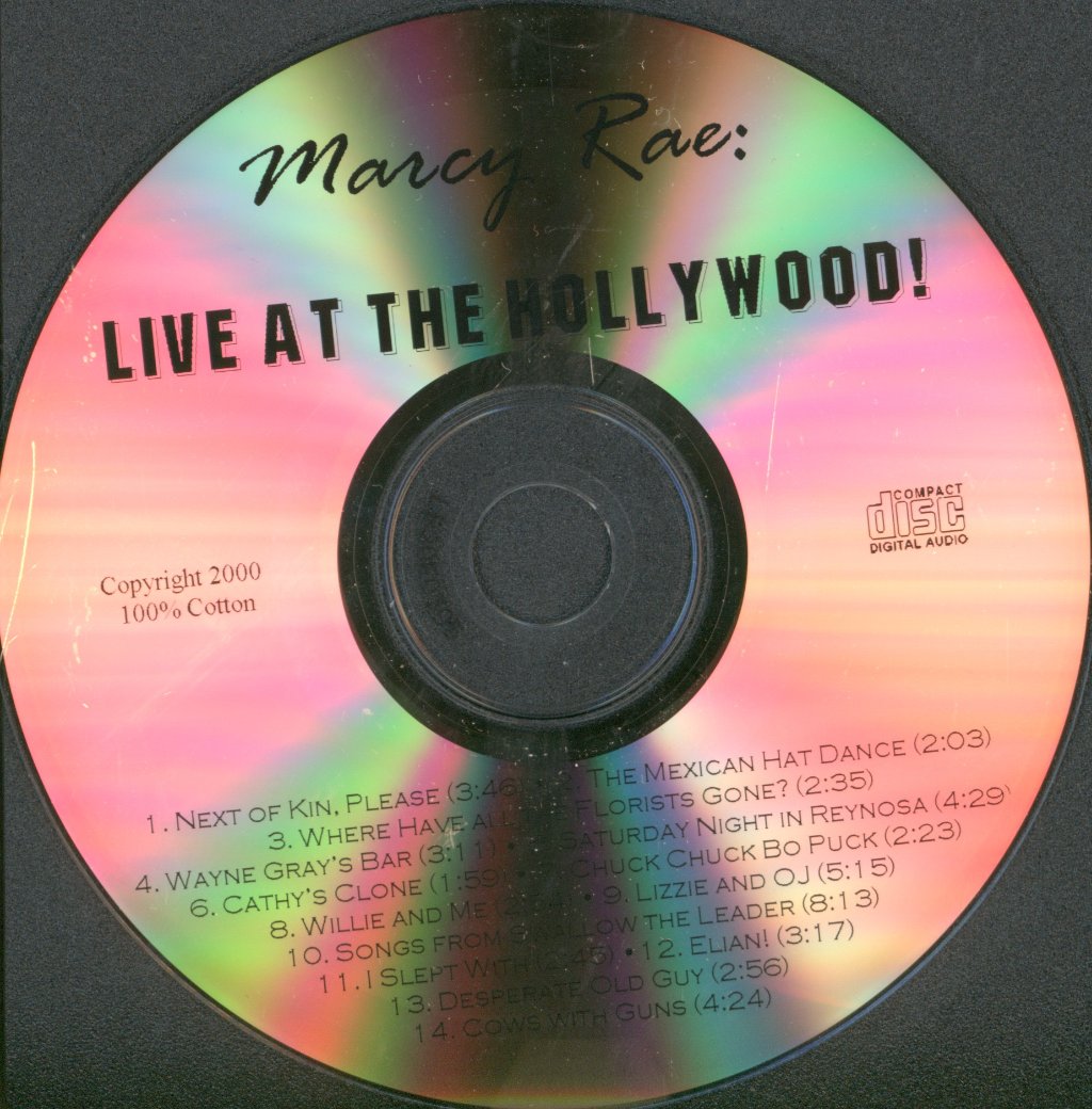 Marcy Rae - Live At The Hollywood - Cdr