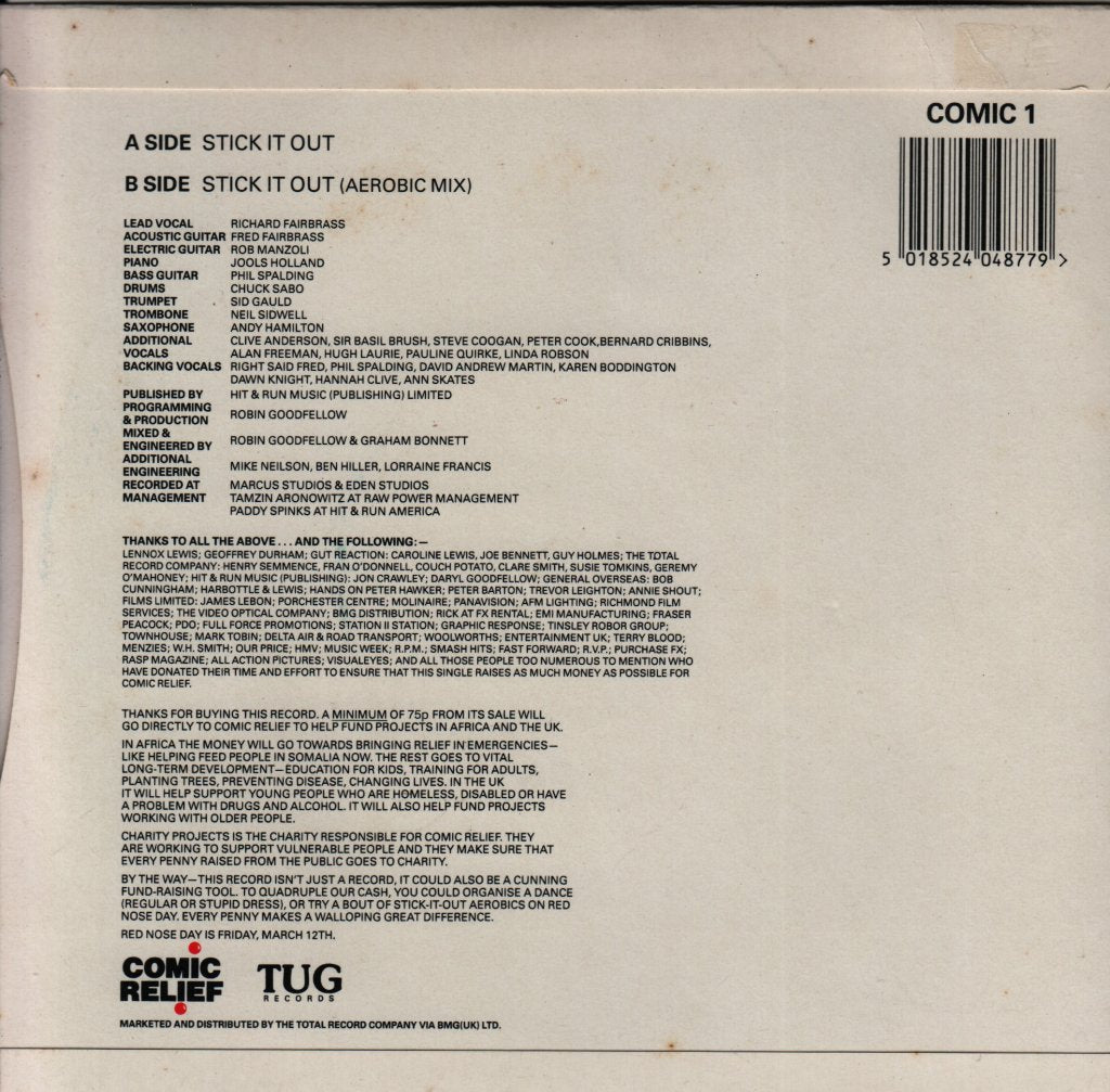 Right Said Fred And Friends - Stick It Out - 7 Inch