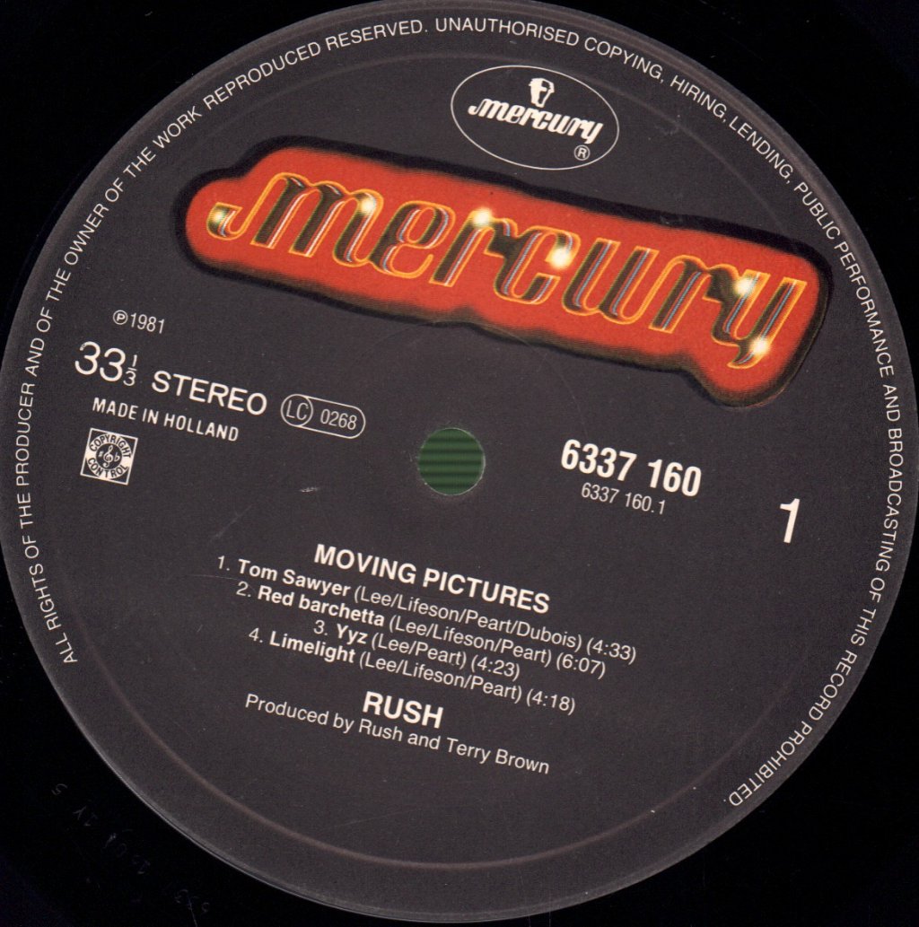 Rush - Moving Pictures - Lp