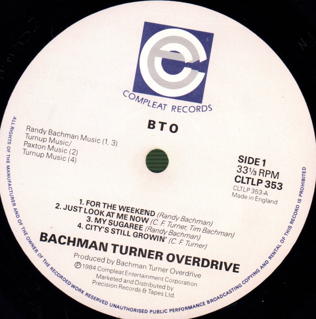 Bachman-Turner Overdrive - BTO - Lp