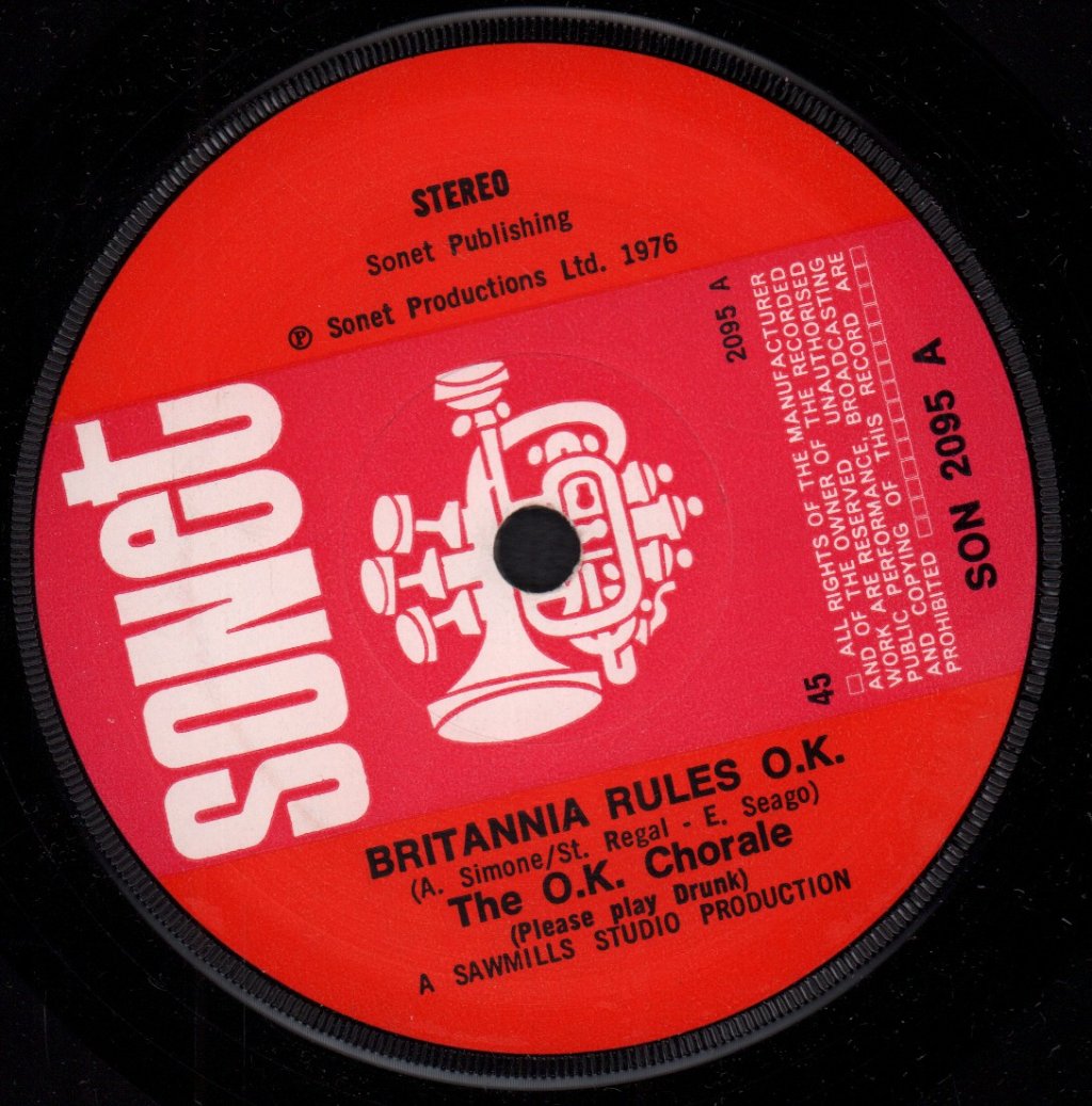 O.K. Chorale - Britannia Rules O.K - 7 Inch
