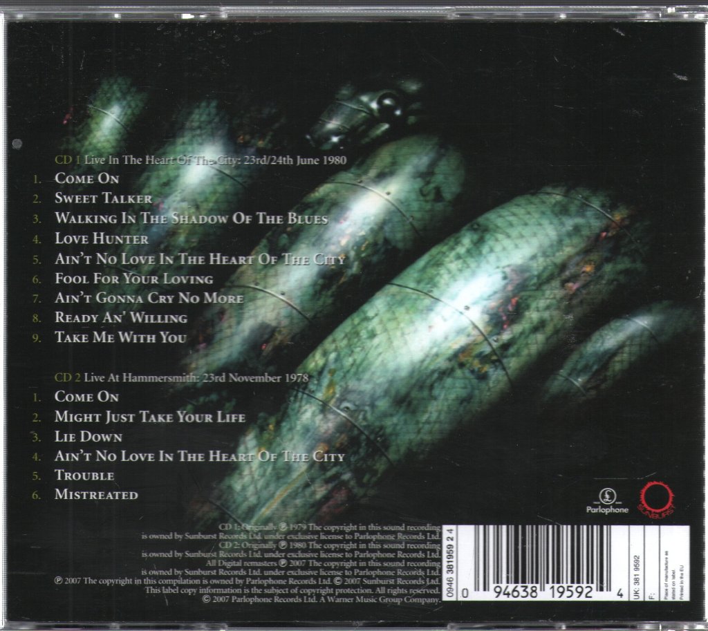 Whitesnake - Live....In The Heart Of The City - Double Cd