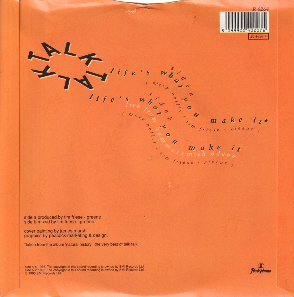 Talk Talk - Life's What You Make It - 7 Inch