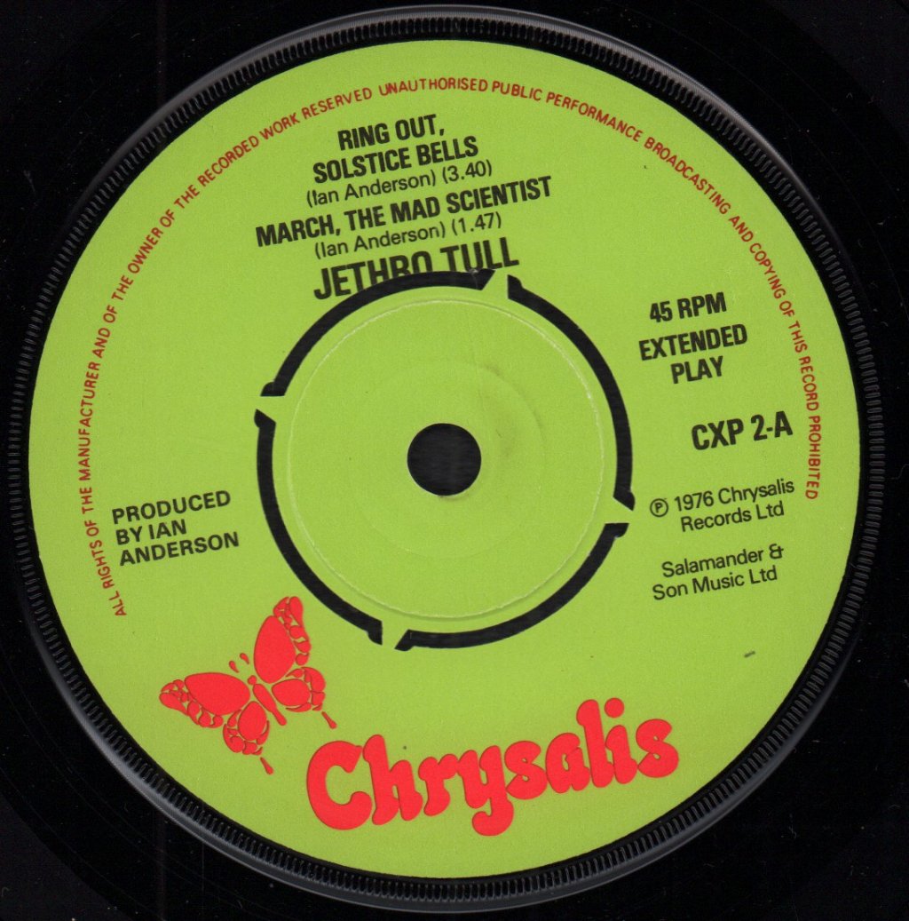 Jethro Tull - Ring Out Solstice Bells - 7 Inch