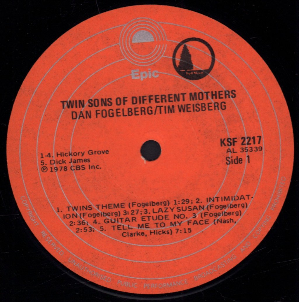 Dan Fogelberg - Twin Sons Of Different Mothers - Lp