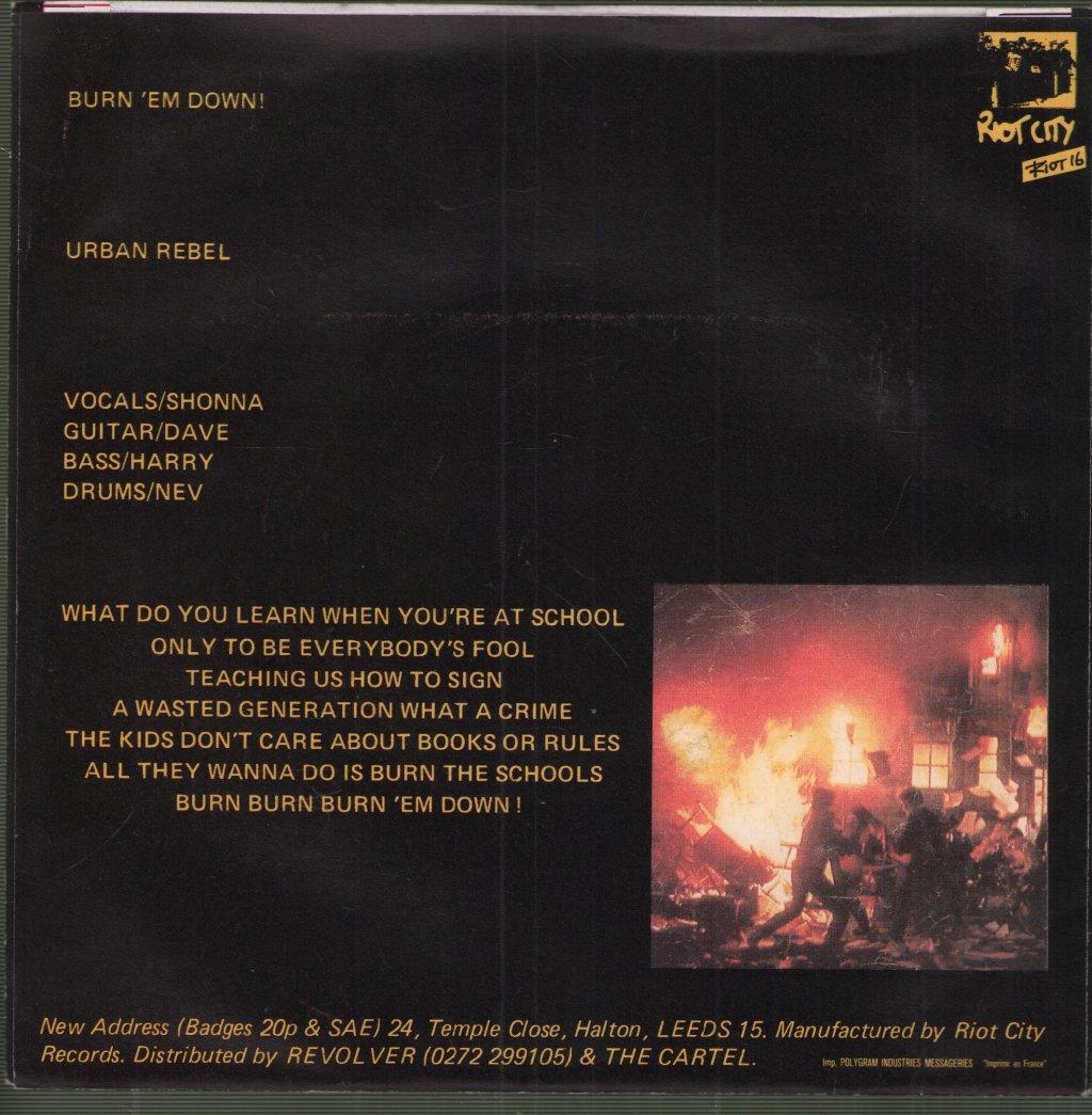 Abrasive Wheels - Burn 'Em Down! - 7 Inch