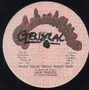 Jack Radics - Make Your Move Right Now - 12 Inch