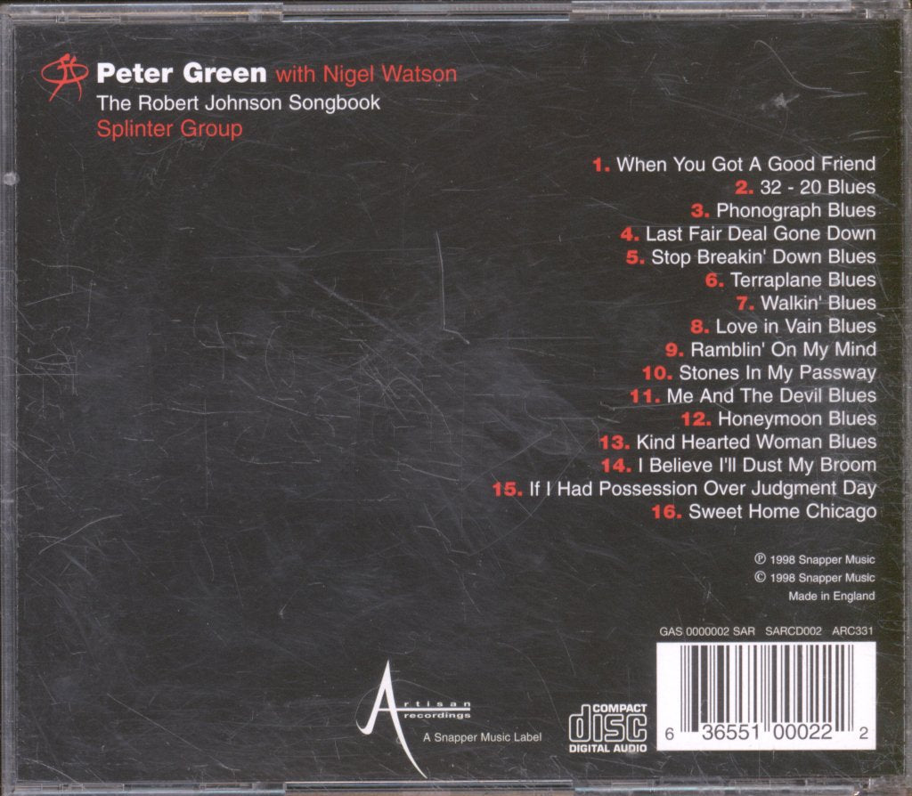 Peter Green With Nigel Watson Splinter Group - Robert Johnson Songbook - Cd