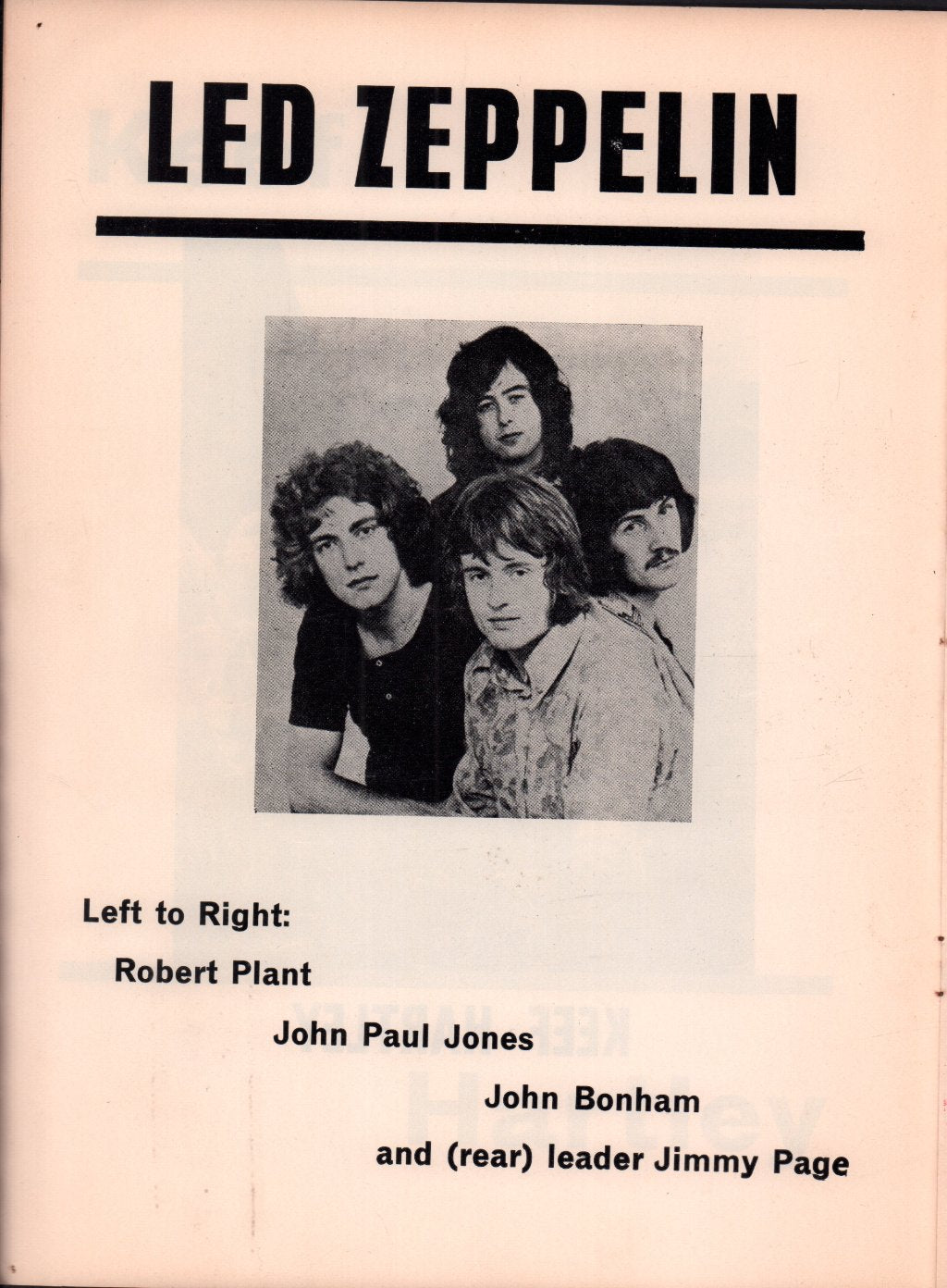 john mayall / keef hartley / led zeppelin / who / humble pie / jethro tull - concert programme - Concert Programme