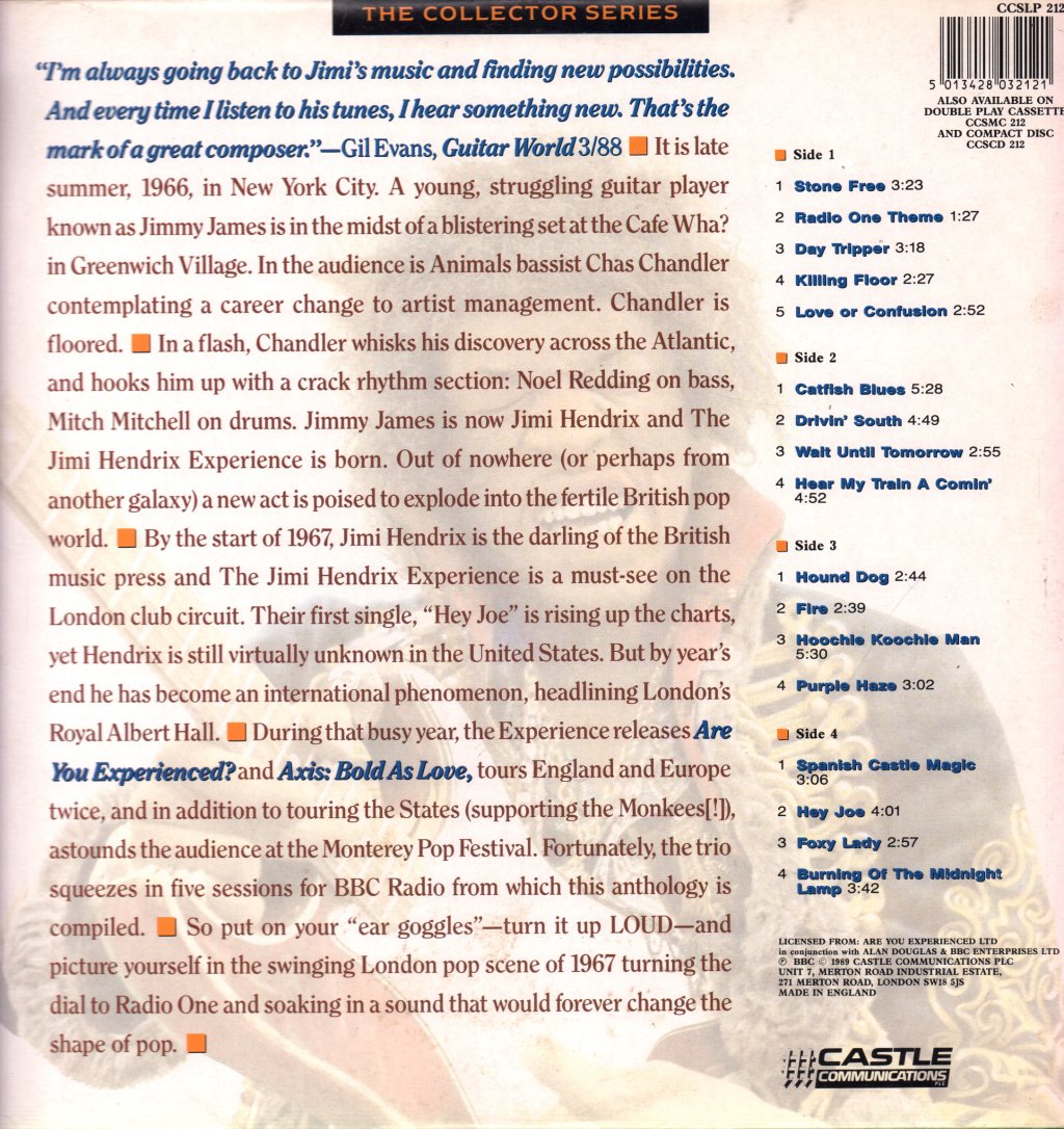Jimi Hendrix Experience - Radio One - Double Lp