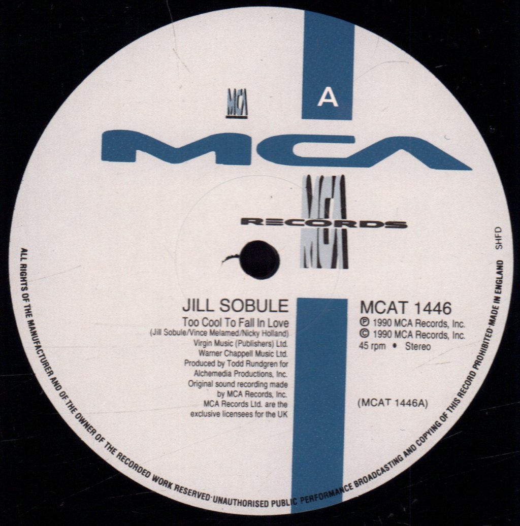 Jill Sobule - Too Cool To Fall In Love - 12 Inch