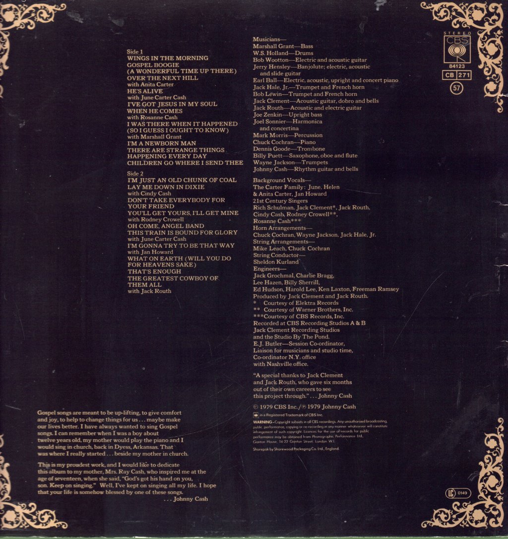 Johnny Cash - A Believer Sings The Truth - Lp