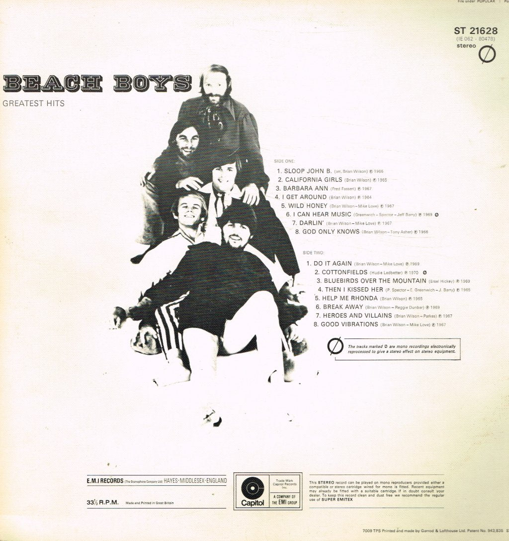 Beach Boys - Greatest Hits - Lp