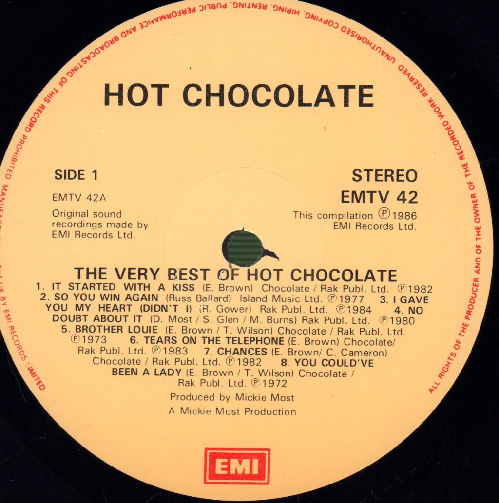 Hot Chocolate - Very Best Of - Lp