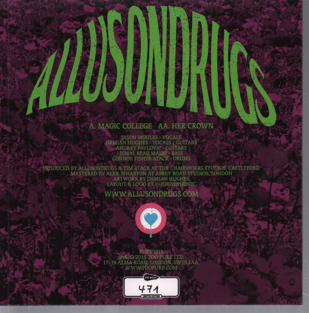 Allusondrugs - Magic College - 7 Inch