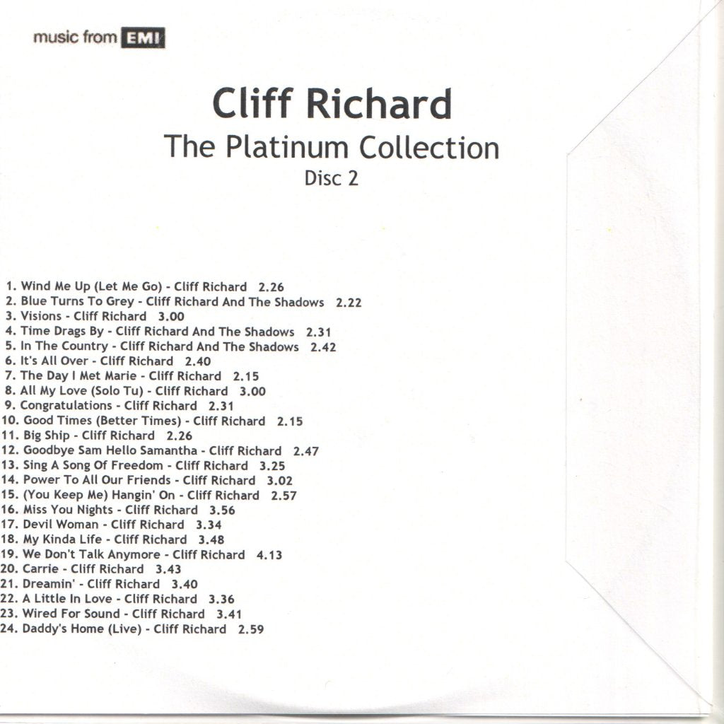 Cliff Richard - Platinum Collection Disc 2 - Cdr