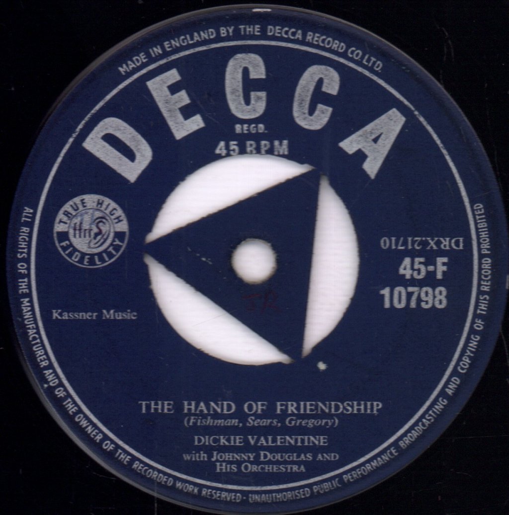 Dickie Valentine - Christmas Island - 7 Inch