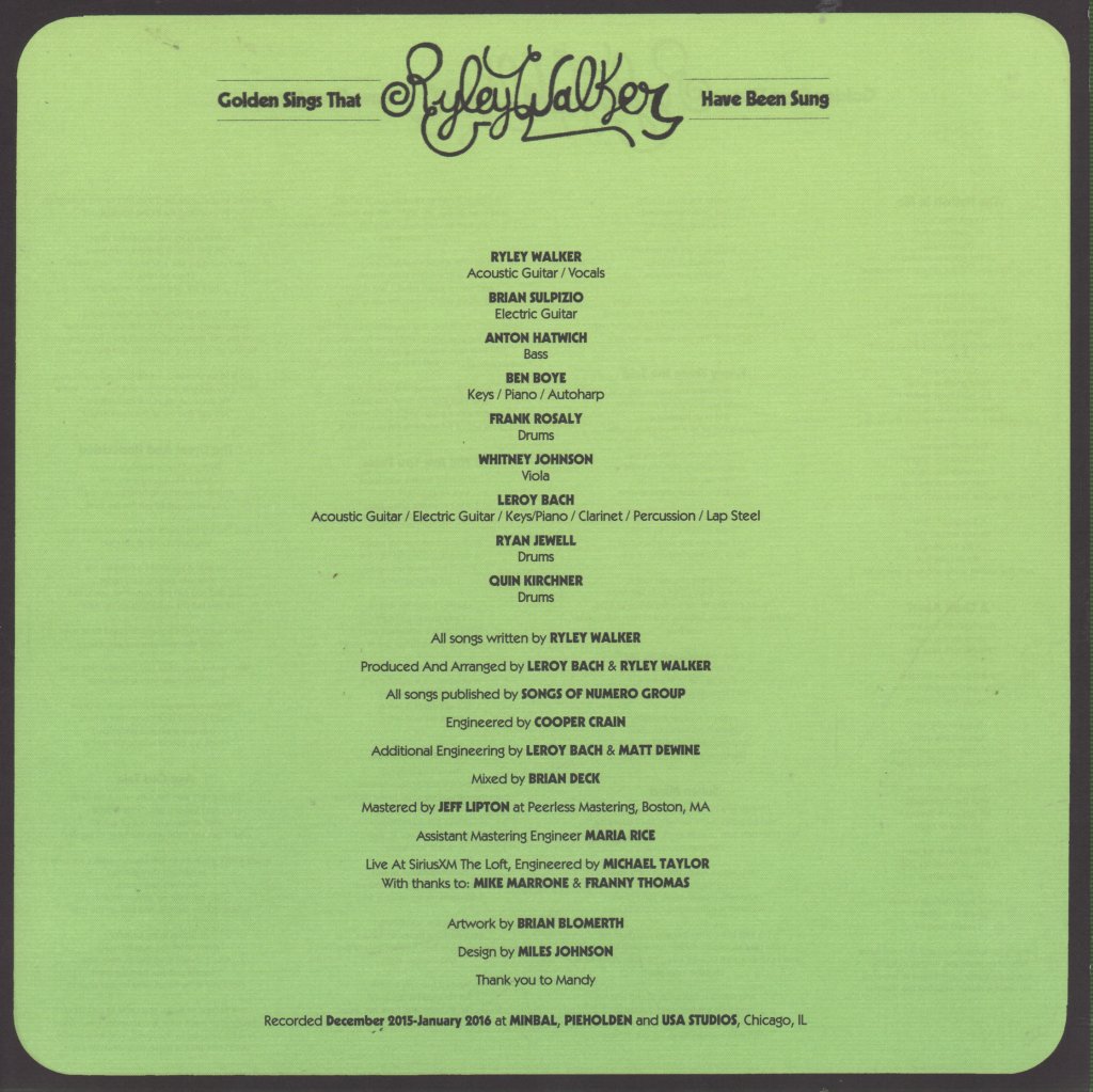 Ryley Walker - Golden Sings That Have Been Sung - Deep Cuts Edition - Lp