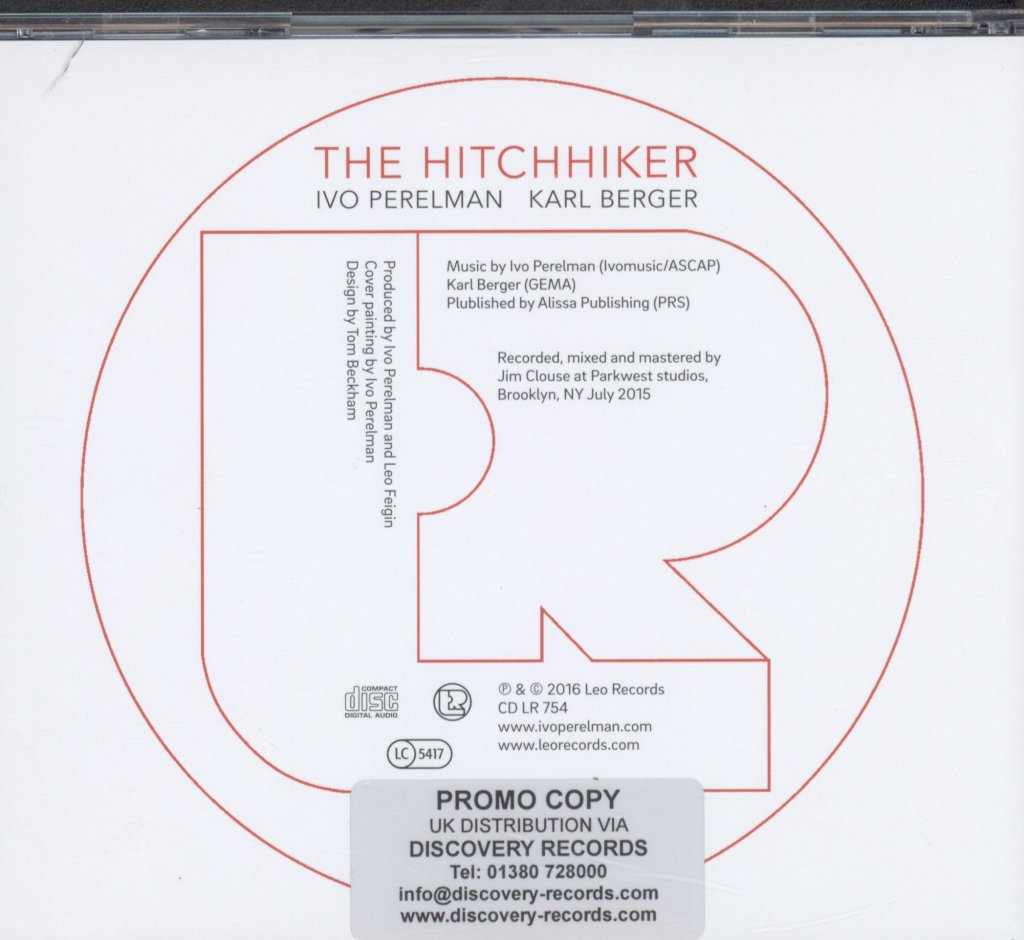 Ivo Perelman, Karl Berger - Hitchhiker - Cd