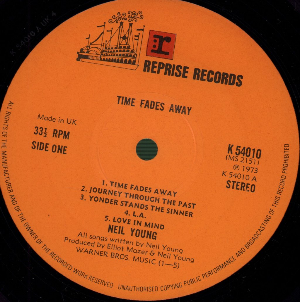 Neil Young - Time Fades Away - Lp