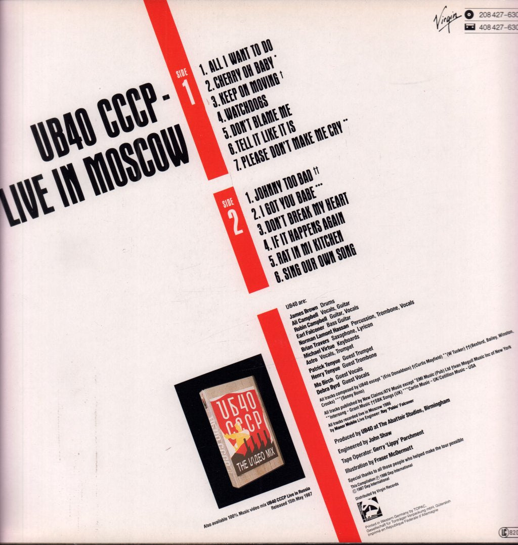 UB40 - Live In Moscow - Lp