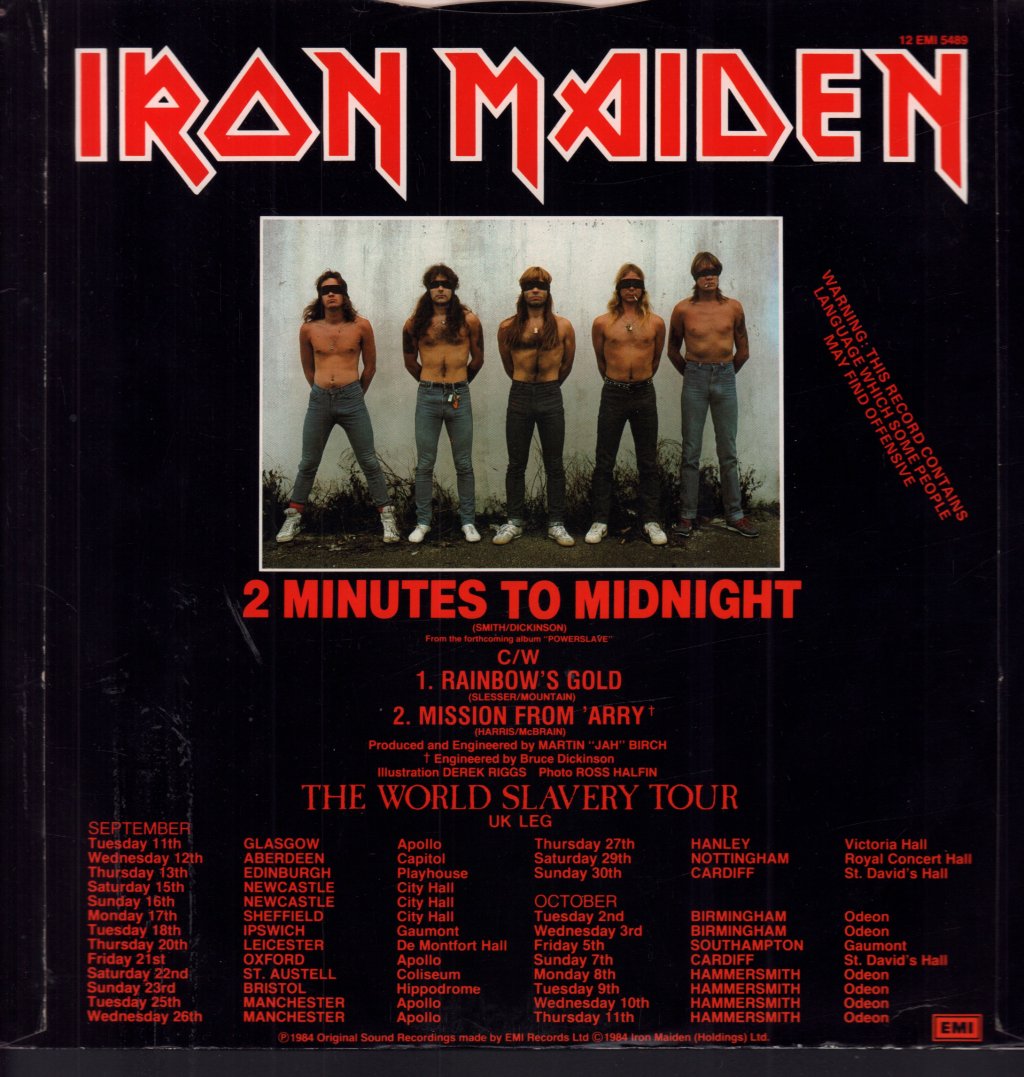 Iron Maiden - 2 Minutes To Midnight - 12 Inch