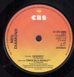 Neil Diamond - Desiree - 7 Inch