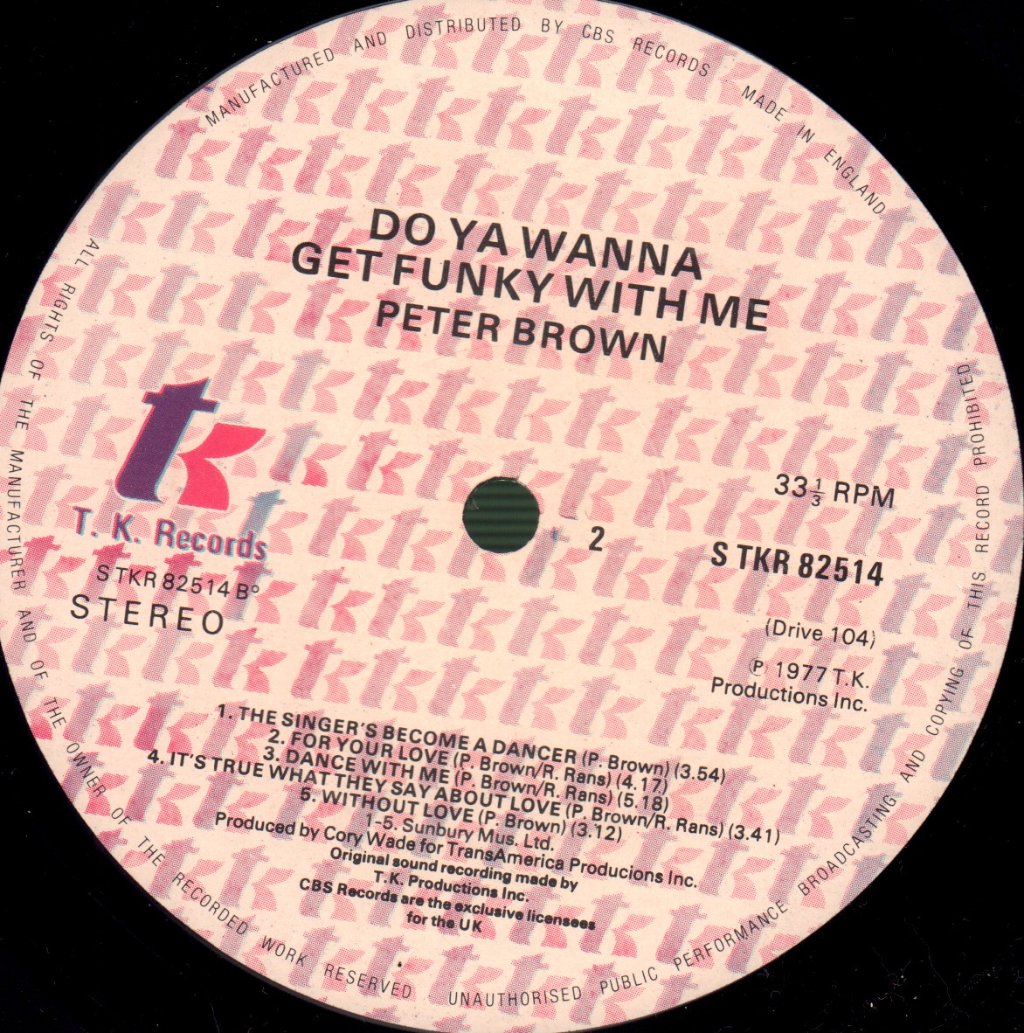 Peter Brown - Do Ya Wanna Get Funky With Me? - Lp