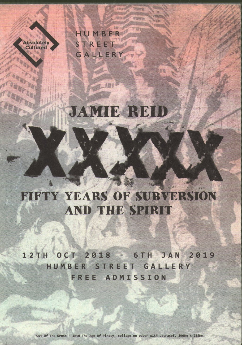 Jamie Reid - XXXXX Fifty Years of Subversion and the Spirit - Leaflet