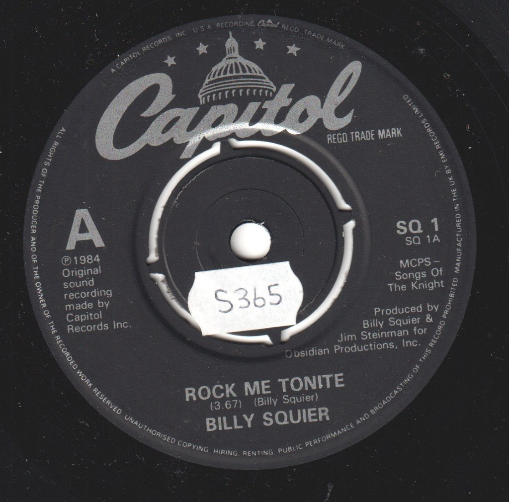 Billy Squier - Rock Me Tonite - Double 7 Inch