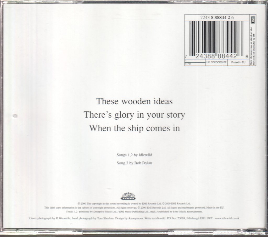 Idlewild - These Wooden Ideas - Cd