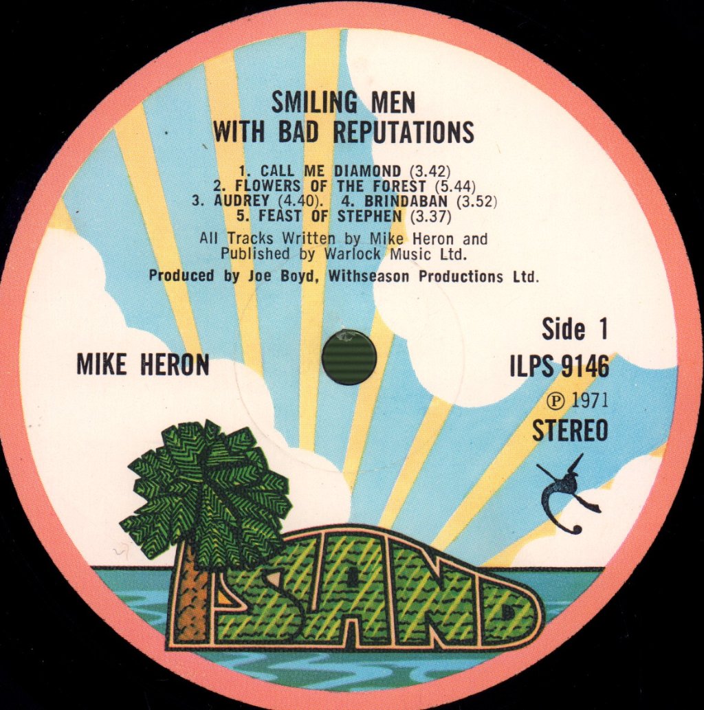 Mike Heron - Smiling Men With Bad Reputations - Lp