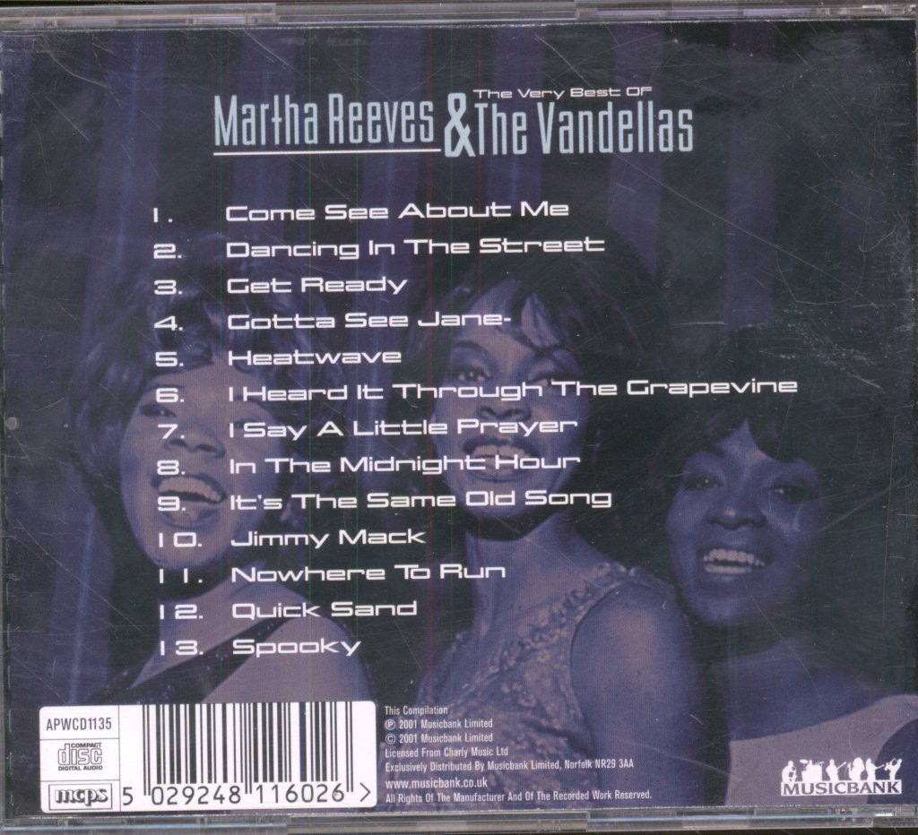 Martha Reeves & The Vandellas - Very Best Of Martha Reeves & The Vandellas - Cd