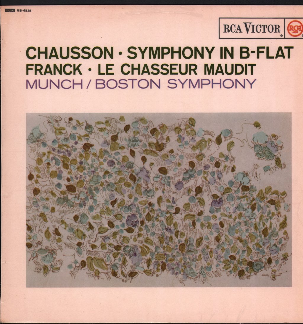 Charles Munch / Boston Symphony Orchestra - Chausson / Franck - Symphony In B-Flat / Le Chasseur Maudit - Lp