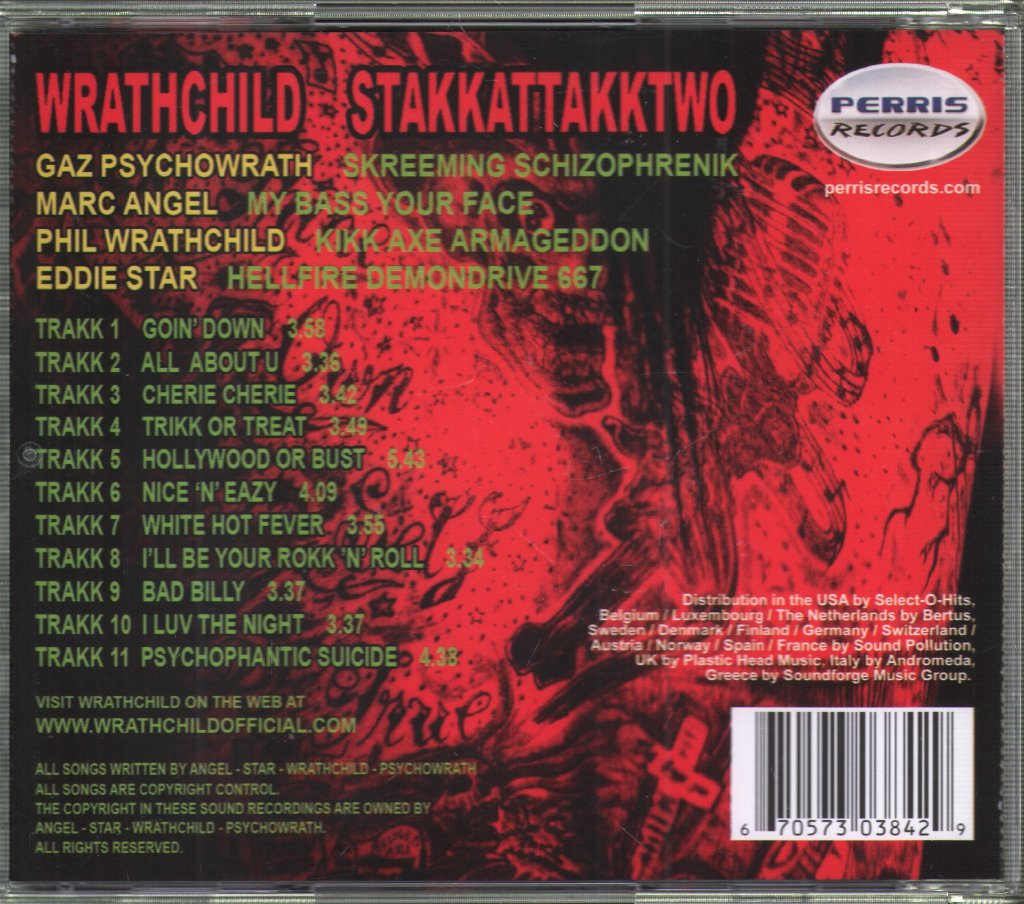 Wrathchild - Stakkattakktwo - Cd