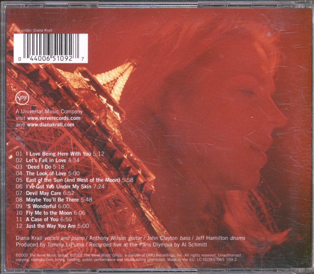 Diana Krall - Live In Paris - Cd