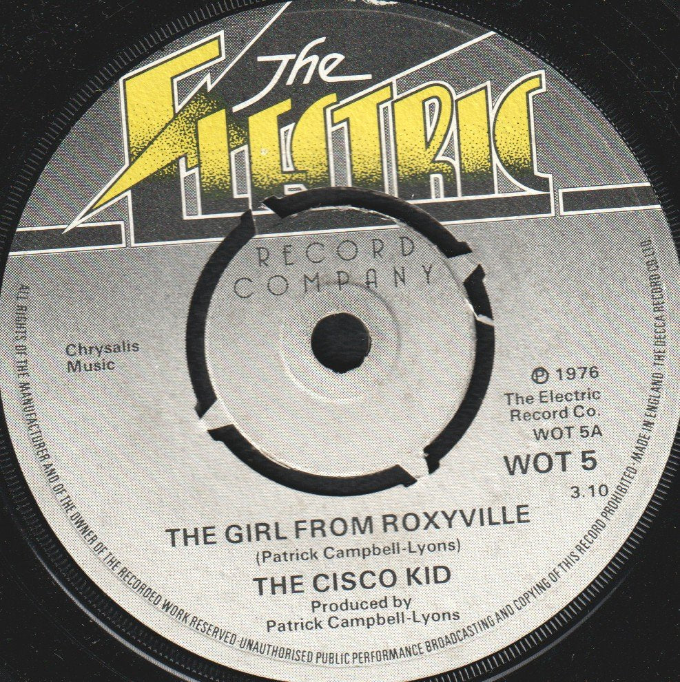 Cisco Kid - Girl From Roxyville - 7 Inch