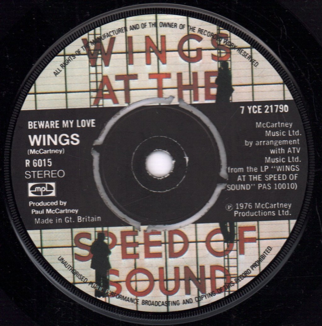 Wings - Let Em In - 7 Inch