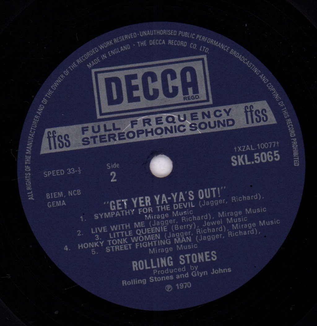 Rolling Stones - Get Yer Ya-Ya's Out - Lp