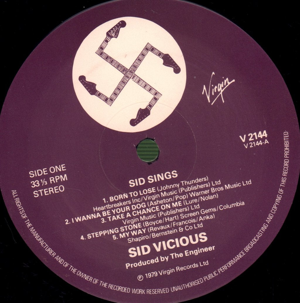 Sid Vicious - Sid Sings - Lp