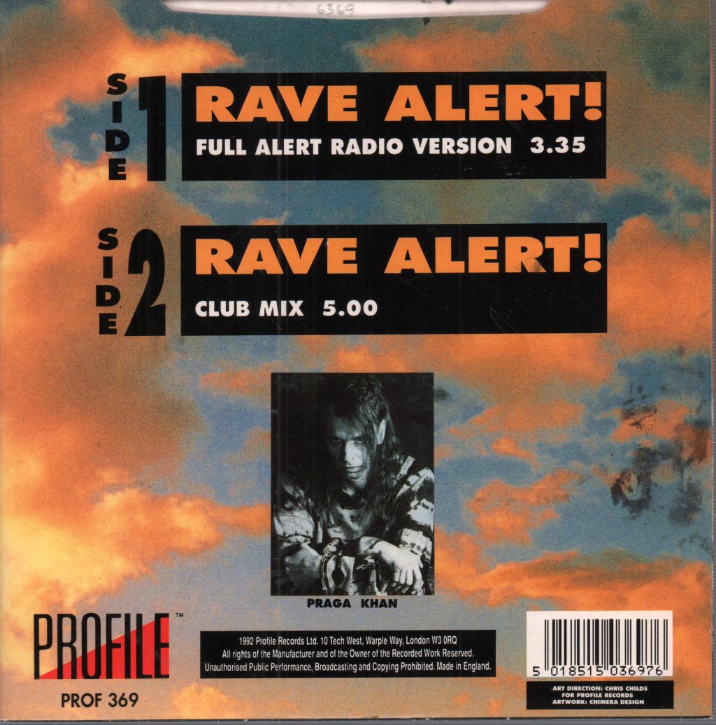 Praga Khan - Rave Alert - 7 Inch