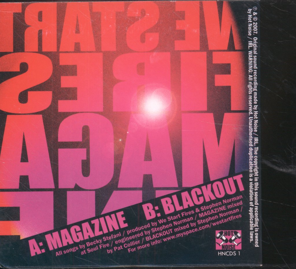 We Start Fires - Magazine - Cd