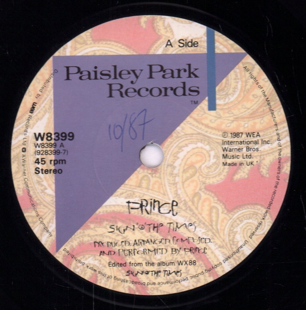 Prince - Sign "O" The Times - 7 Inch