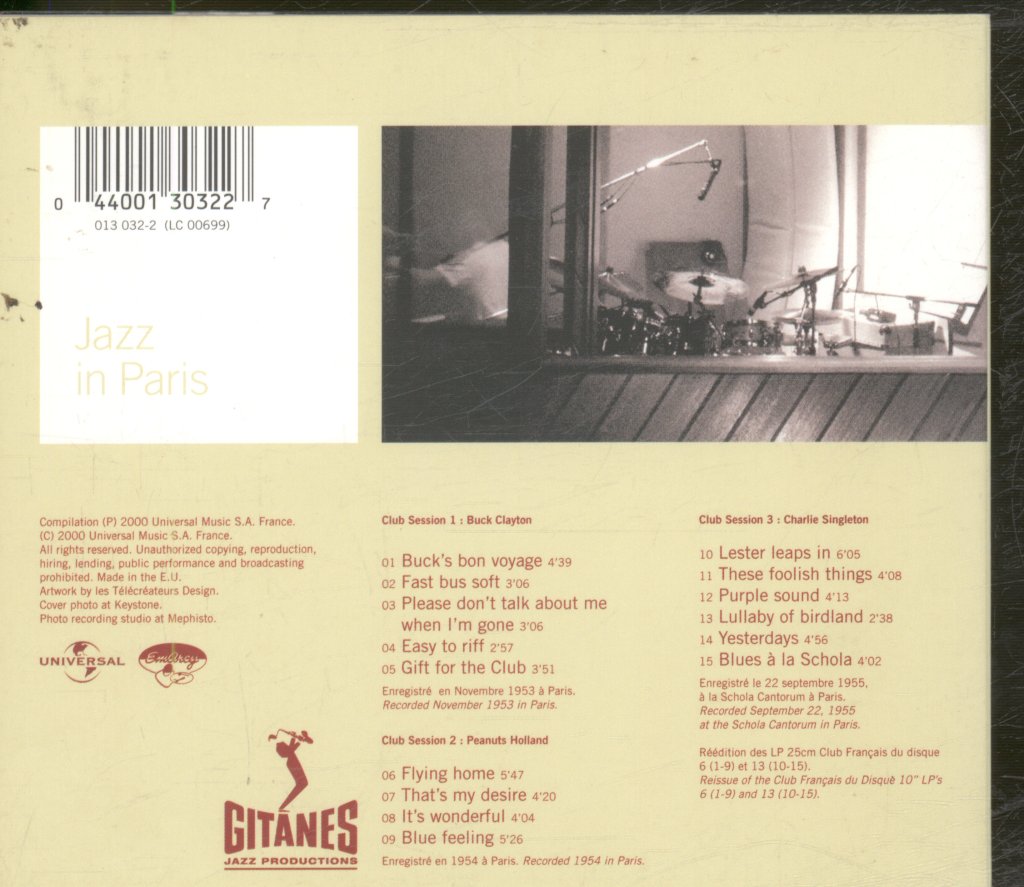 Buck Clayton / Peanuts Holland / Charlie Singleton - Club Session - Cd