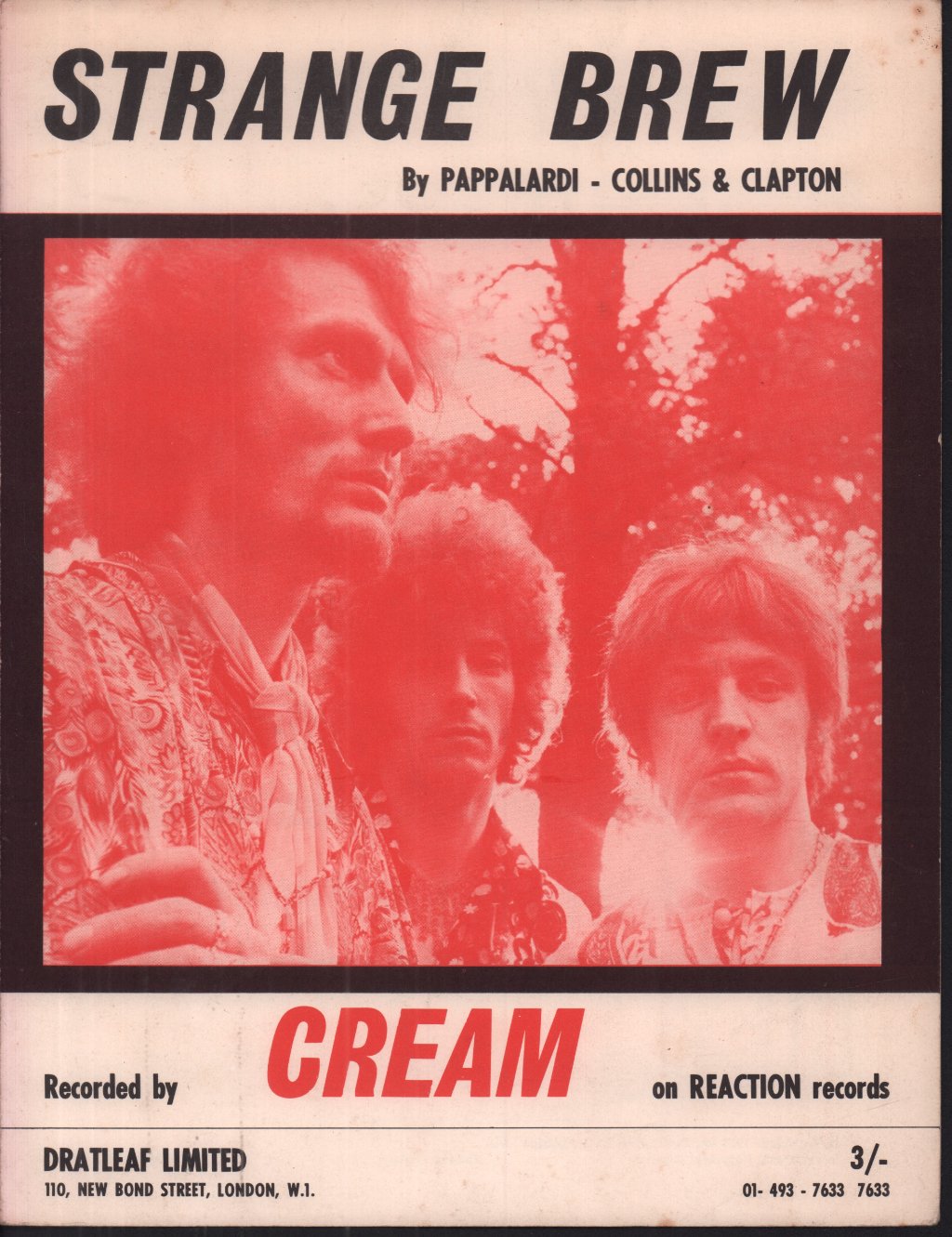 Cream - Strange Brew - Sheet Music