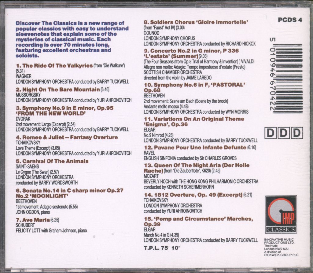 Various Artists - Discover The Classics • Master Disc - Cd